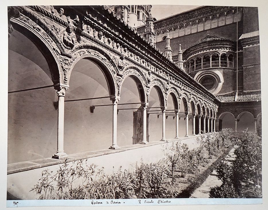 Il piccolo chiostro (The small cloister), Certosa di Pavia, Lombardy, Italy