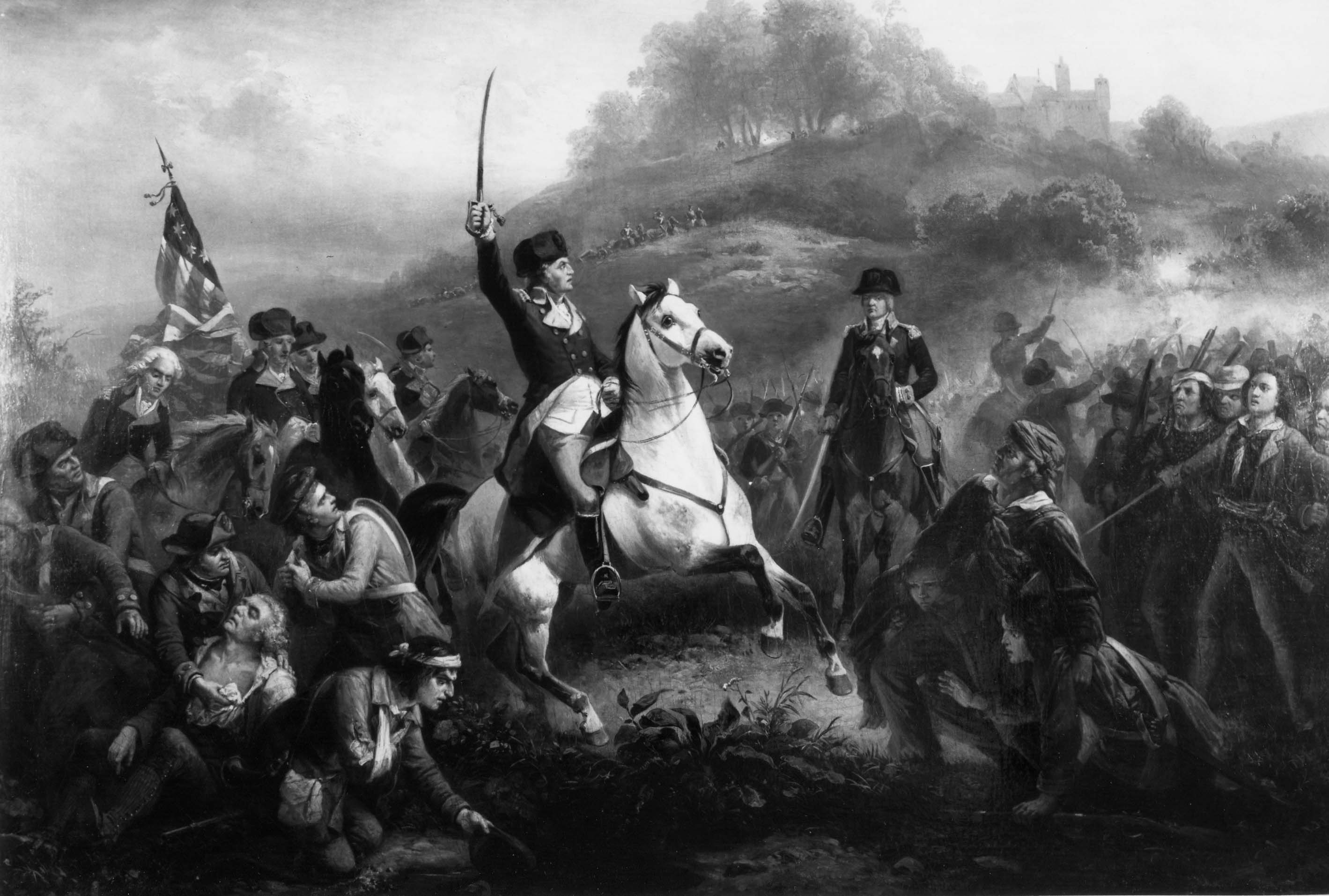 Washington at the Battle of Monmouth Heights, 1778