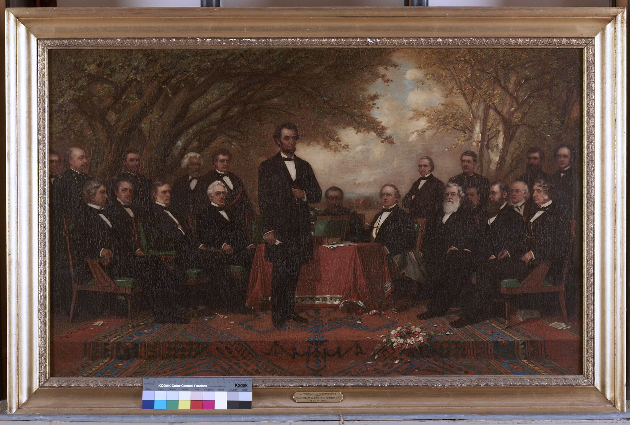 Lincoln and His Associates at Gettysburg, study for