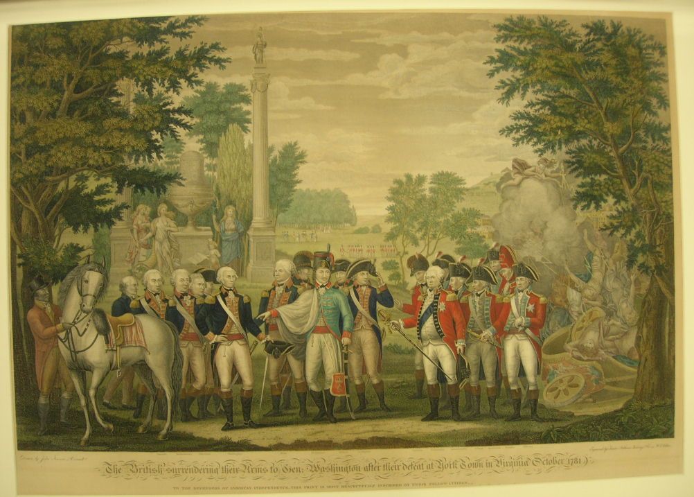 The British Surrendering their Arms to Gen. Washington after their Defeat at York Town in Virginia October 1781