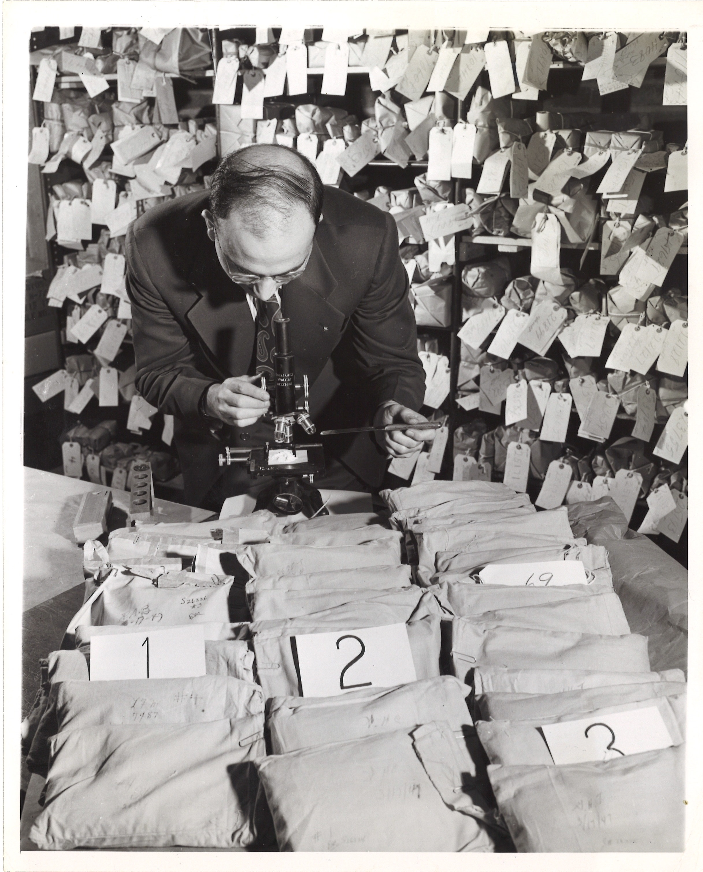 scanned for database, front