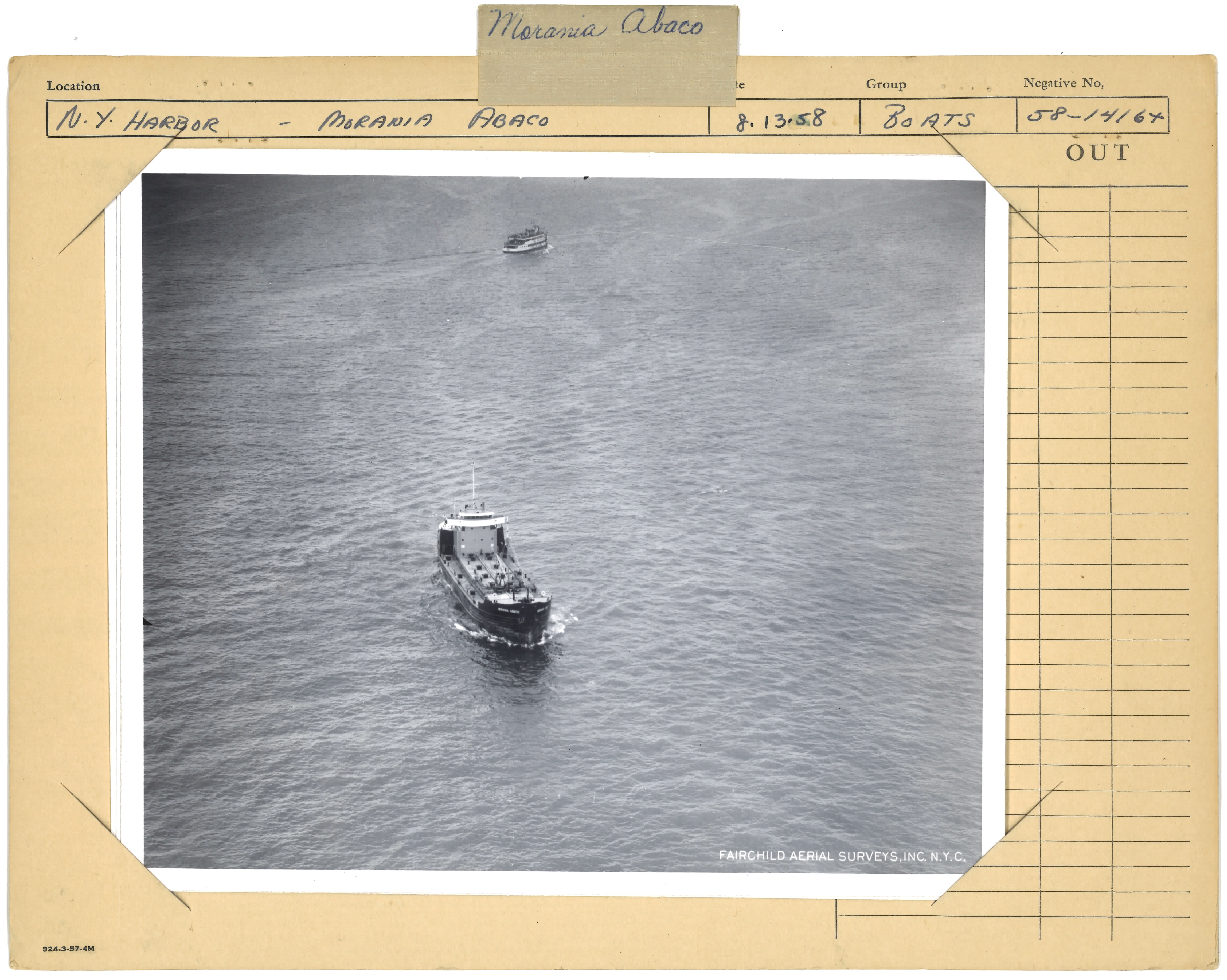 2019/04/17 scanned in office for database, the original arrangement of 2018.008.0111-.0113 with info card, recto.