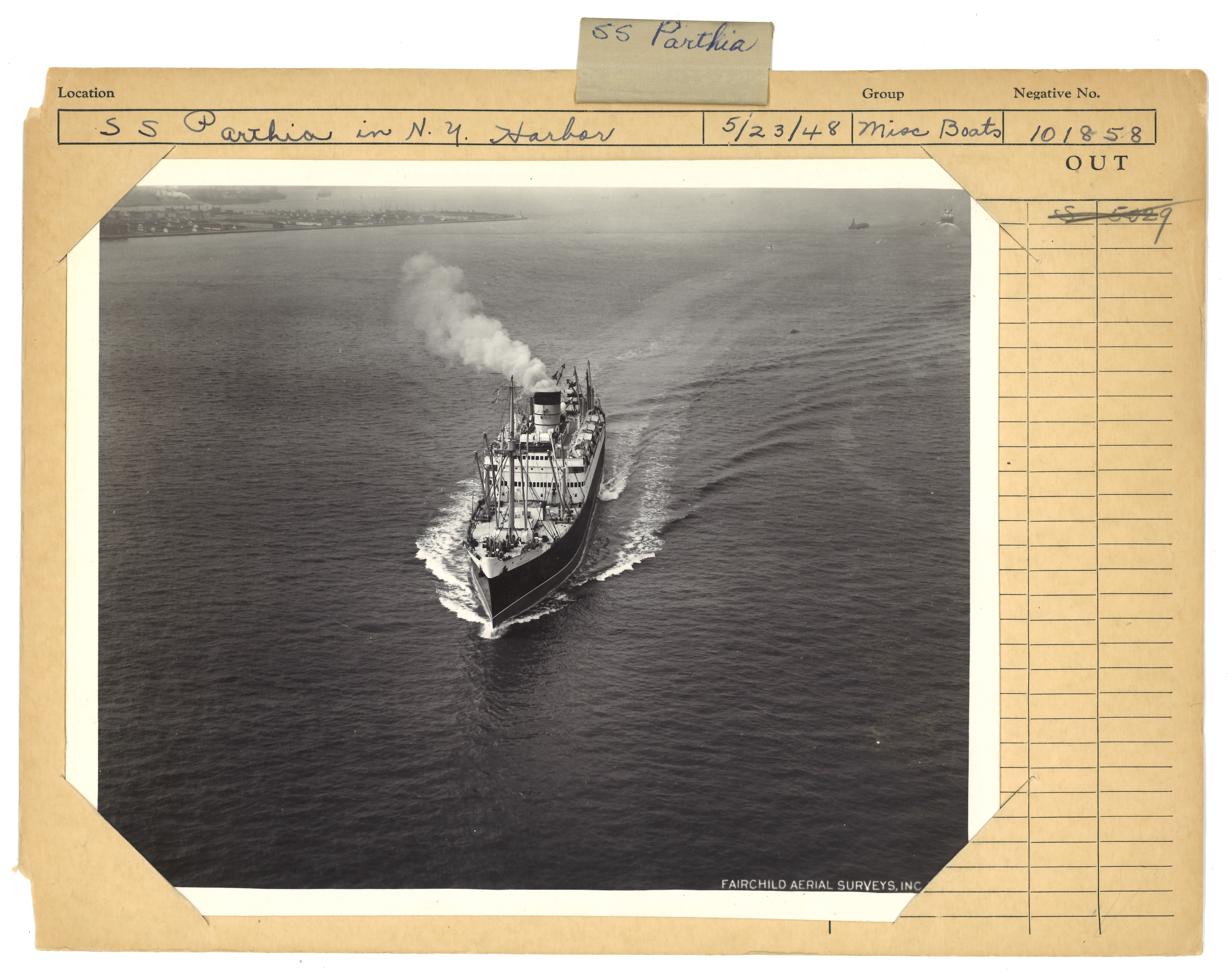 2019/07/29 scanned in office for database, original arrangement of 2018.008.0159 with info card, recto. 