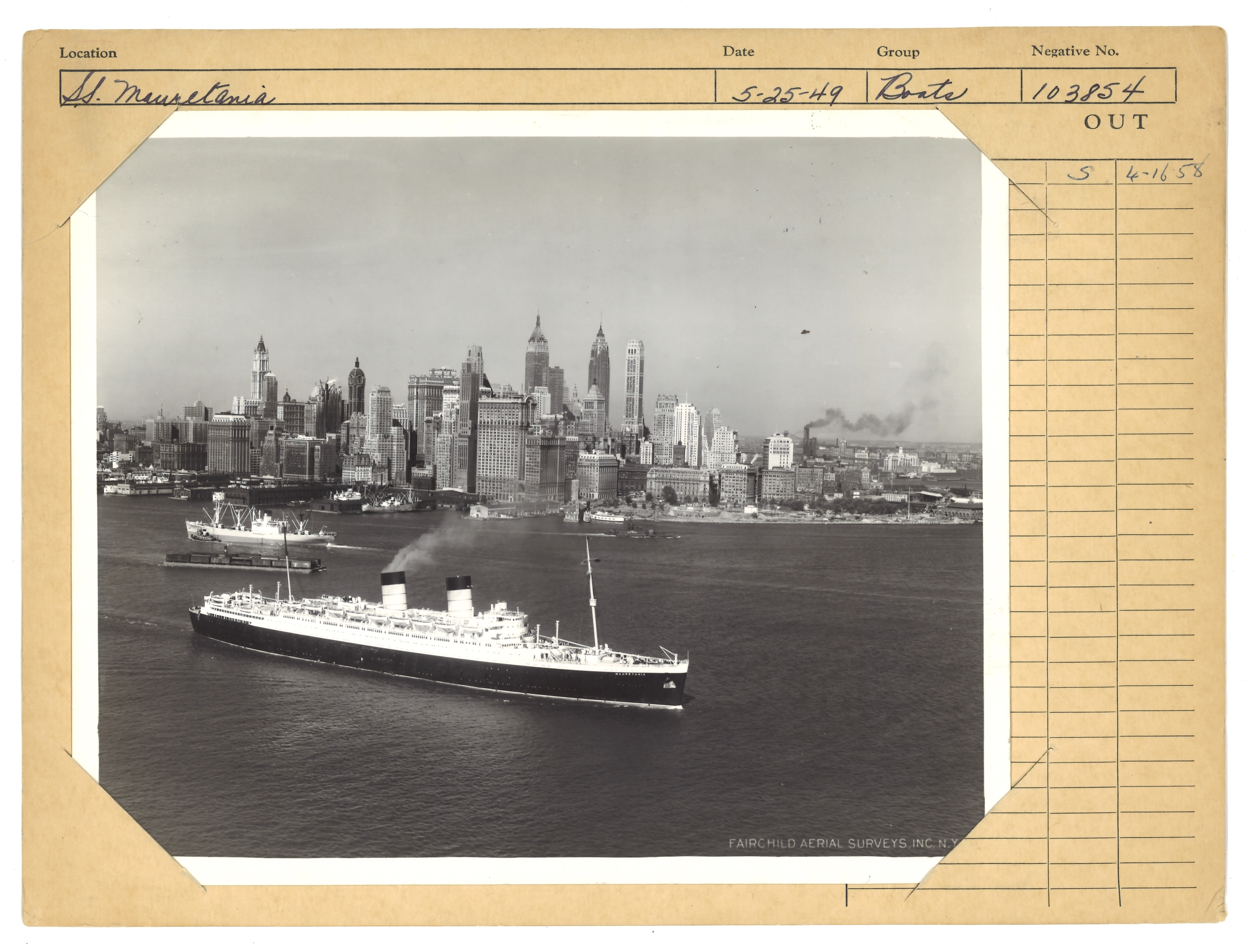 2019/07/30 scanned in office for database, original arrangement of 2018.008.0173 with info card, recto. 