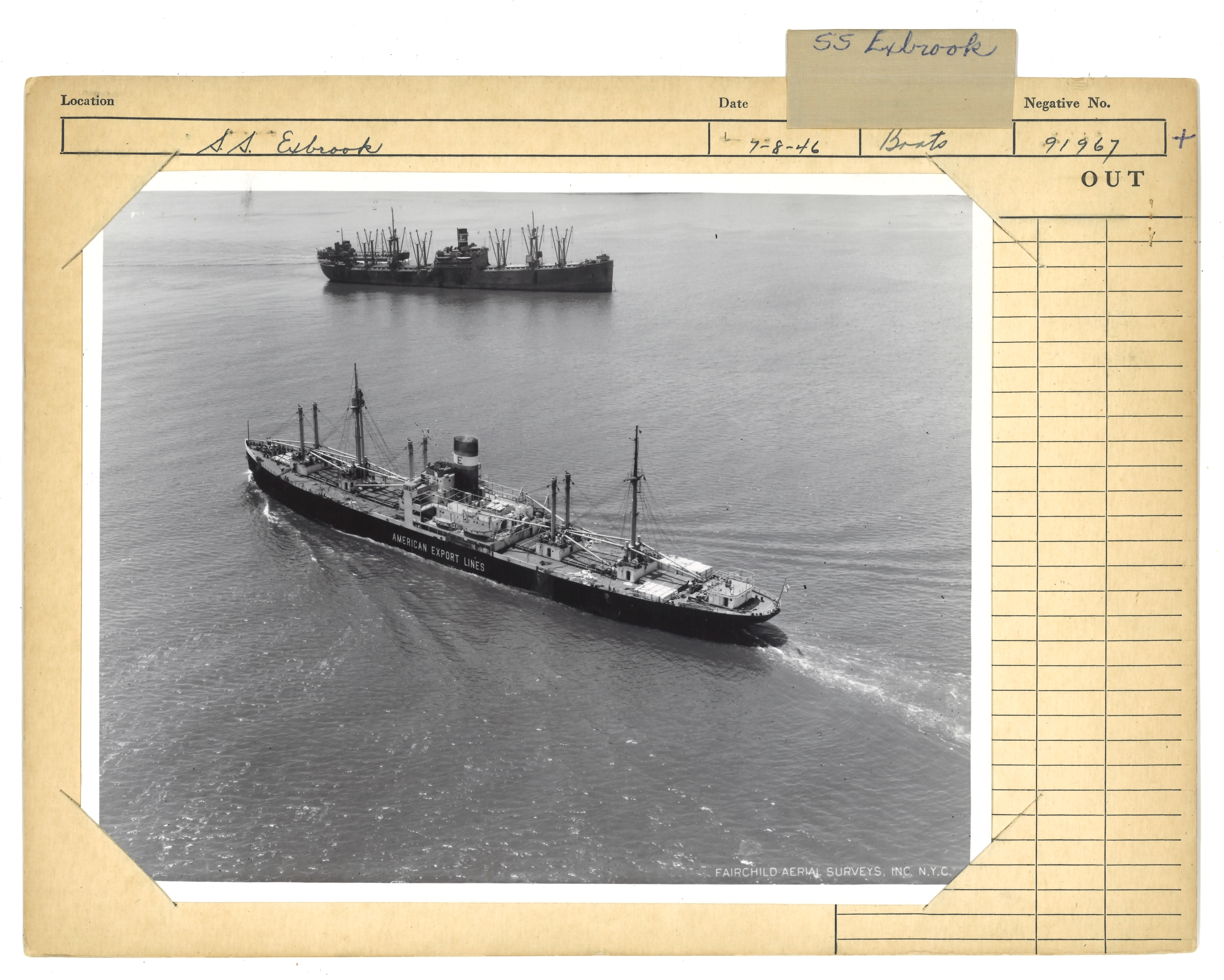 2019/09/09 scanned in office for database, original arrangement of 2018.008.0254- .0256 with info card, recto. 