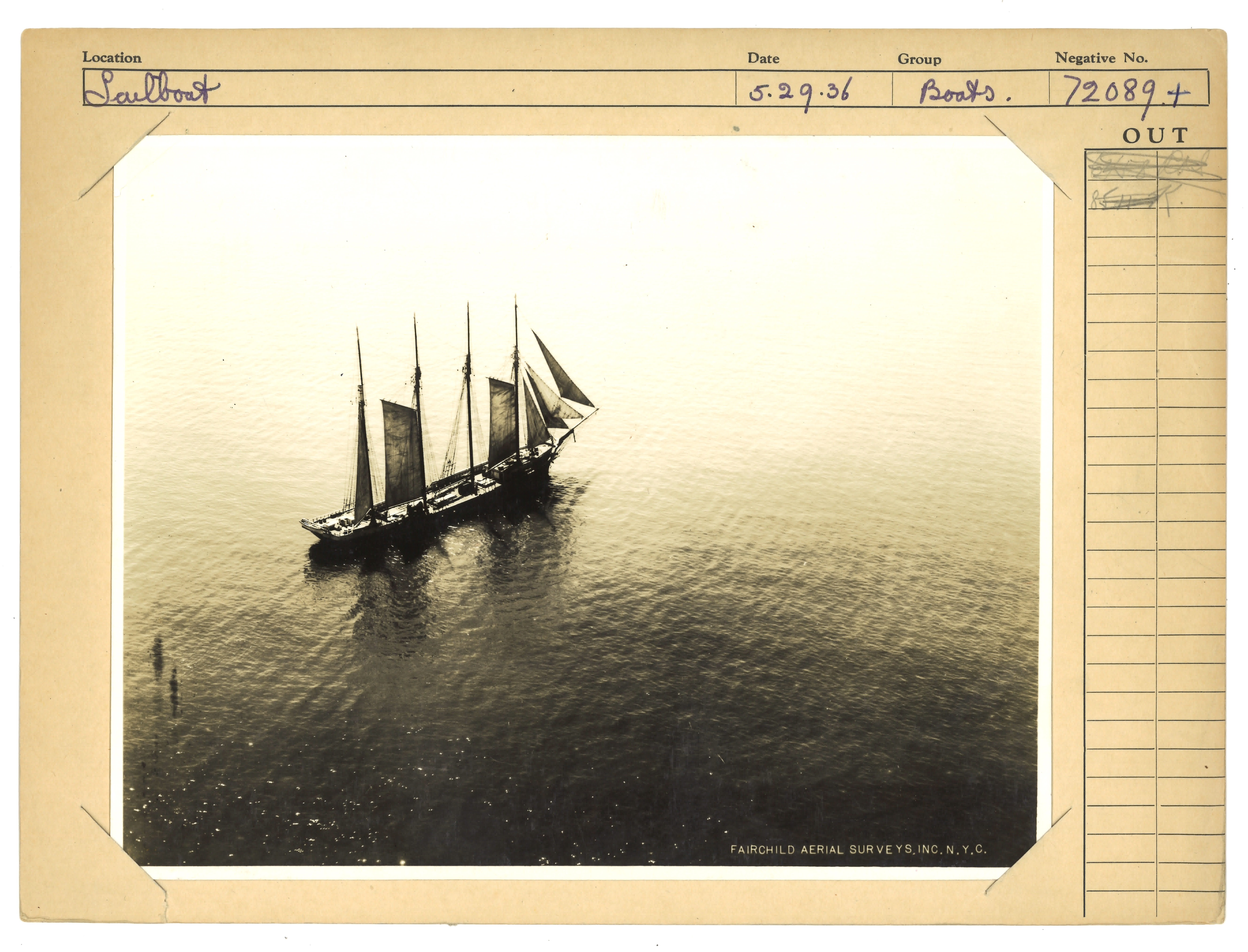 2019/09/17 scanned in office for database, original arrangement of 2018.008.0276- .0277 with info card, recto. 