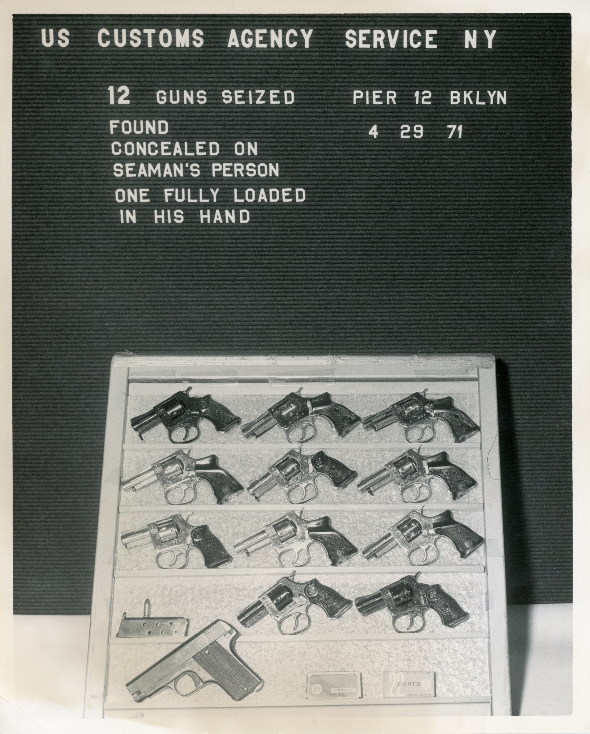 scanned for database, front