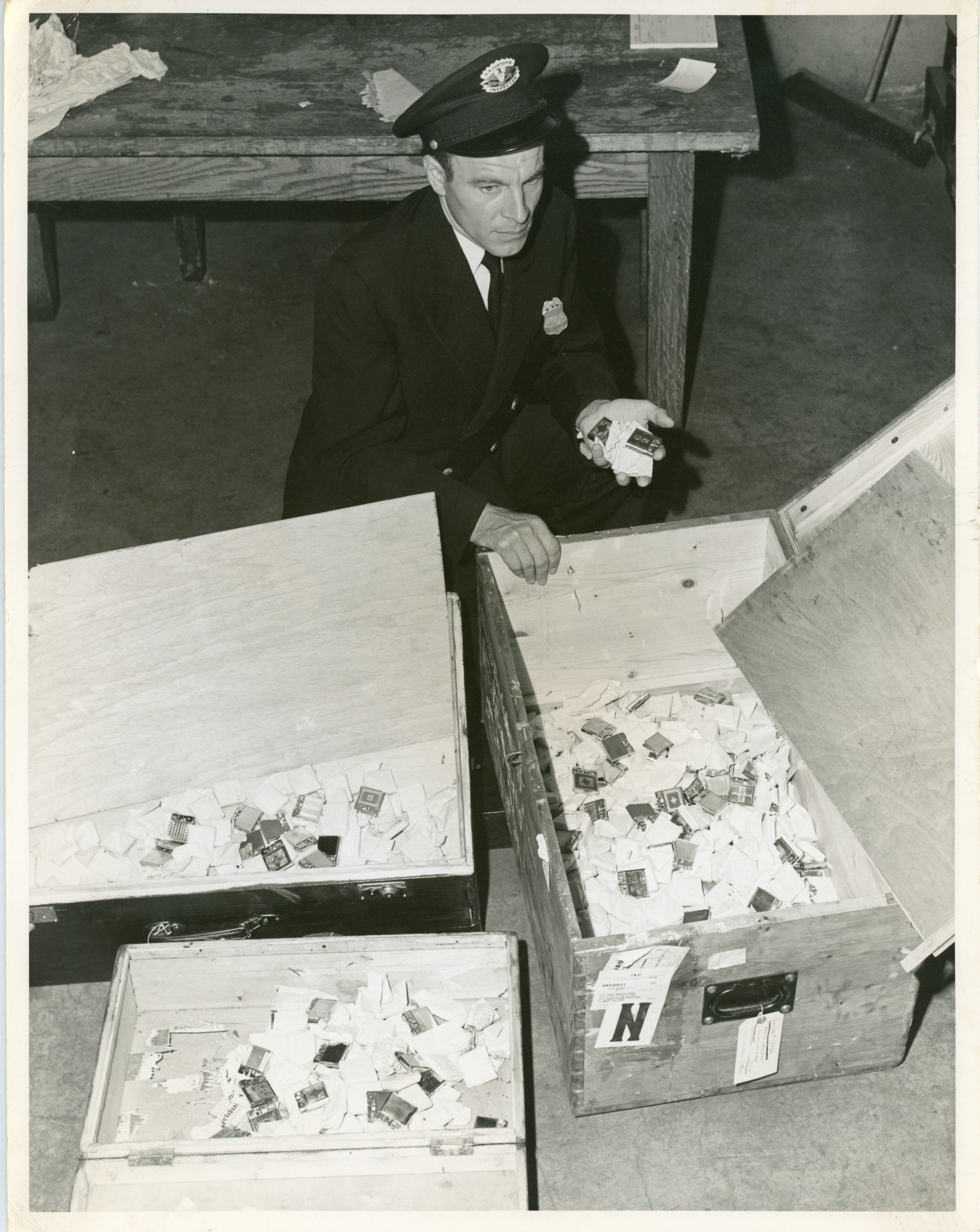 scanned for database, front